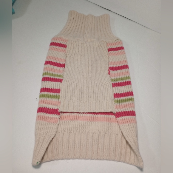 100% Cotton Dogs Cats Pets Clothing Pink Ivory Green Size M-L - Picture 3 of 3